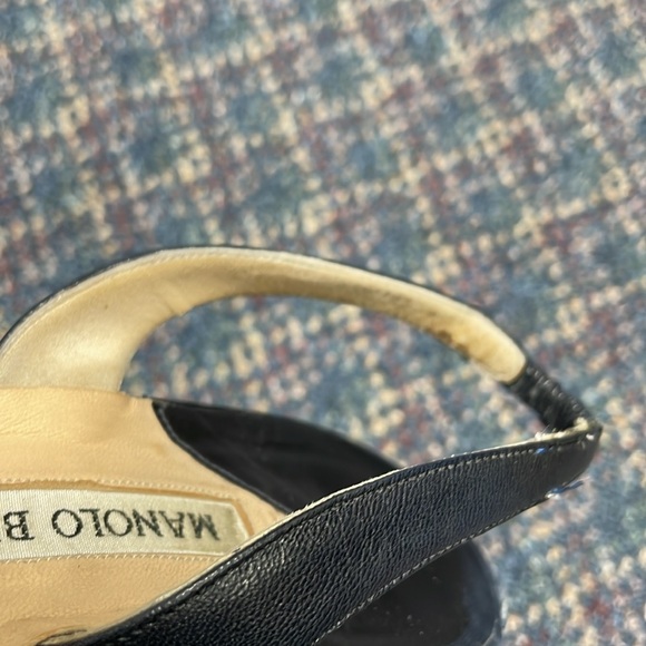 Preloved Manolo Blahnik dark blue heel size 39 - Picture 11 of 17